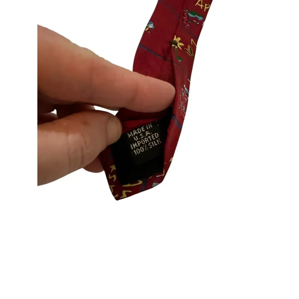 Save the Children Collection Months of the Year Jessica Age 10 100% Silk Necktie